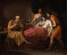 Alexandre de Grote op zijn sterfbed - Christoffer Wilhelm Eckersberg — weergave van het kunstwerk