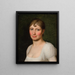 Christine Rebekka Eckersberg née Hyssing, eerste echtgenote van de kunstenaar - Christoffer Wilhelm Eckersberg — ingelijst kunstwerk aan de muur