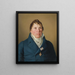 De Deense gouverneur Lund - Christoffer Wilhelm Eckersberg — ingelijst kunstwerk aan de muur