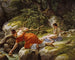 Hagar en Ismaël in de woestijn - Christoffer Wilhelm Eckersberg — weergave van het kunstwerk