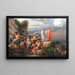 Moïse laat de Rode Zee terugkeren en het leger van Farao wordt overspoeld - Christoffer Wilhelm Eckersberg — ingelijst kunstwerk aan de muur