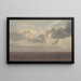 Studie van wolken boven de zee - Christoffer Wilhelm Eckersberg — ingelijst kunstwerk aan de muur