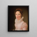 Suzanne Juel, de schoonzus van de kunstenaar en die later zijn derde echtgenote werd - Christoffer Wilhelm Eckersberg — ingelijst kunstwerk aan de muur