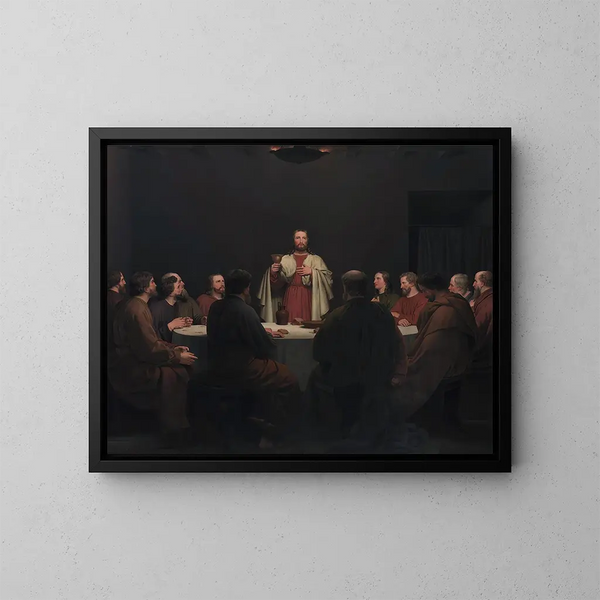 Het Laatste Avondmaal - Christoffer Wilhelm Eckersberg — ingelijst kunstwerk aan de muur