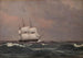 La corvette Najaden bij storm - Christoffer Wilhelm Eckersberg — weergave van het kunstwerk