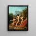 Drie Spartaanse jongens die oefenen met boogschieten - Christoffer Wilhelm Eckersberg — ingelijst kunstwerk aan de muur