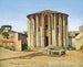 Tempel van Vesta in Rome - Christoffer Wilhelm Eckersberg — weergave van het kunstwerk