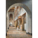 Uitzicht op de kerk van San Lorenzo fuori le Mura - Christoffer Wilhelm Eckersberg — weergave van het kunstwerk
