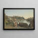 van het uitzicht op de Tiber vanaf de Aventijnheuvel in Rome - Christoffer Wilhelm Eckersberg — ingelijst kunstwerk aan de muur