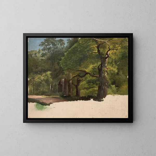 Forest landscape sketch - Chrystian Breslauer — framed artwork on a wall