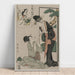 Reproductie van het schilderij Chushingura - Act V van De Magazijn van Loyaliteit - Kitagawa Utamaro