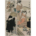 Reproductie van het schilderij Chushingura, Acte IX de L'entrepôt de la loyauté - Kitagawa Utamaro | L