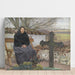 Reproduction of the painting Cemetery of Fløng - Laurits Andersen Ring