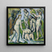 Vijf zwemmers - Paul Cézanne — ingelijst kunstwerk aan de muur