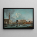 De Bucentaure die terugkeert naar de Môle op de dag van de Hemelvaart - Cirkel van Bernardo Canal — ingelijst kunstwerk aan de muur
