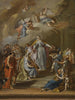 Sint Elisabeth van Portugal die aalmoezen uitdeelt - Cirkel van Francesco Pittoni — weergave van het kunstwerk