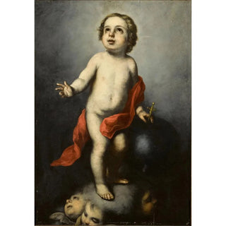 Circle of Bartolom Estban Murillo - The infant Christ holding an orb.webp