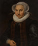 portret van Anna Jacobsdr Blaeu, echtgenote van Cornelis Pietersz Hooft - Cirkel van Cornelis Pietersz van der Voort — weergave van het kunstwerk