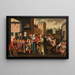 De Zeven Werken van Barmhartigheid - Cercle de Frans Francken le Jeune — ingelijst kunstwerk aan de muur
