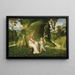 Venus en Cupido in een landschap - Cirkel van Giorgione — ingelijst kunstwerk aan de muur