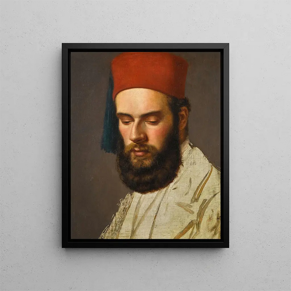 Circle of Horace Vernet - Portrait study of a gentleman.webp