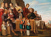Een gezin op een kampement - Cirkel van Jacob Gerritsz Cuyp — weergave van het kunstwerk