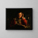 Portret van een geleerde in zijn studeerkamer - Cirkel van Joseph Wright of Derby — ingelijst kunstwerk aan de muur