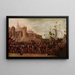 Deborah en Barak tegen Sisera - Cirkel van Juan de la Corte — ingelijst kunstwerk aan de muur