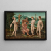 De Rechtspraak van Paris - Cirkel van de Meester van de Vrouwelijke Halffiguren — ingelijst kunstwerk aan de muur