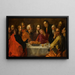 Het Laatste Avondmaal - Cirkel van Pablo de Céspedes — ingelijst kunstwerk aan de muur