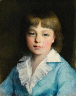 Circle of PierreAuguste Renoir - Portrait Of A Boy In Blue.webp