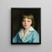 Portret van een jongen in blauw - Cirkel van Pierre-Auguste Renoir — ingelijst kunstwerk aan de muur