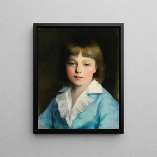 Circle of PierreAuguste Renoir - Portrait Of A Boy In Blue.webp