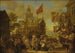 Landschap met boerderijdorp - William Hogarth's Cirkel — weergave van het kunstwerk
