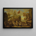 Landschap met boerderijdorp - William Hogarth's Cirkel — ingelijst kunstwerk aan de muur