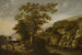 Landschap van de Rijn met een waterval - Claes Jansz van der Willigen — weergave van het kunstwerk