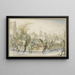 Landschap in de winter met op de voorgrond twee sleeën getrokken door paarden - Claes Janszoon Visscher I — ingelijst kunstwerk aan de muur