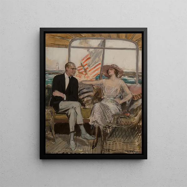 La Croisière - Clarence F. Underwood — framed artwork on a wall