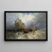 van Mont Saint-Michel, Cornwall - Clarkson Stanfield — ingelijst kunstwerk aan de muur