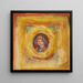 Claude Renoir en médaillon - Pierre — framed artwork on a wall