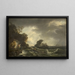 Een scheepswrak - Claude-Joseph Vernet — ingelijst kunstwerk aan de muur