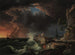Een scheepswrak met landende figuren - Claude-Joseph Vernet — weergave van het kunstwerk