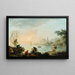 Vissers bij zonsopgang - Claude-Joseph Vernet — ingelijst kunstwerk aan de muur