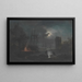 van het heldere maanlicht - Claude-Joseph Vernet — ingelijst kunstwerk aan de muur
