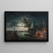 De Vier Momenten van de Dag, Nacht - Claude-Joseph Vernet — ingelijst kunstwerk aan de muur