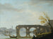 van het uitzicht op Ponte Rotto in Rome - Claude-Joseph Vernet — weergave van het kunstwerk