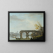 van het uitzicht op Ponte Rotto in Rome - Claude-Joseph Vernet — ingelijst kunstwerk aan de muur