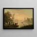 Lavandières près d'un lac - Claude-Joseph Vernet — ingelijst kunstwerk aan de muur