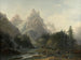 Vue du Wellhorn et du Wetterhorn prise de Rosenlaui vers Meiringen dans l'Oberland bernois - Claude-Louis Châtelet — weergave van het kunstwerk