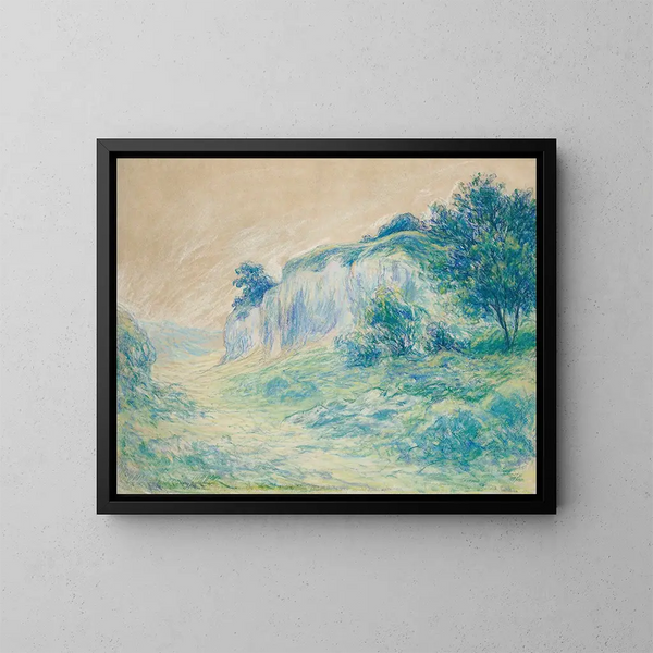 Cliffs in Pantin - Claude-Émile Schuffenecker — framed artwork on a wall